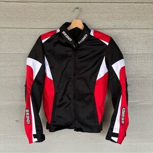 Men's SEDICI Black and Red Motorcycle Jacket Sm